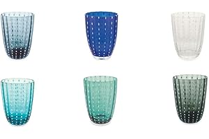 Villa d'Este Home Tivoli Kalahari Lot de 6 verres couleur froide