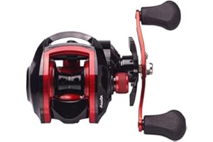 AZURAOKEY Mulinello Baitcasting 8kg Max Drag 18+1 Cuscinetti 7.2/1 Long Casting Mulinelli da pesca