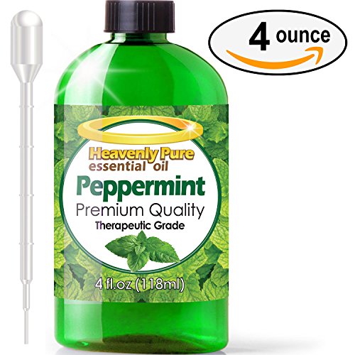 Pfefferminze ätherisches Öl (Große 4 Oz) Eye Dropper im lieferumfang enthalten – 100% Pure & Natural Sweet Peppermint Aroma – Therapeutische Grade – Pfefferminz Öl ist ideal für Aromatherapie, schlechten Atem, und Muskel