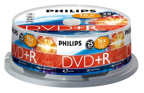 Philips DVD+R Rohlinge (4.7 GB Data/ 120 Minuten Video, 16x High Speed Aufnahme, 25er Spindel) - 2