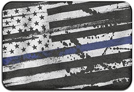 Thin Blue Line Flag Personalized Door Mats