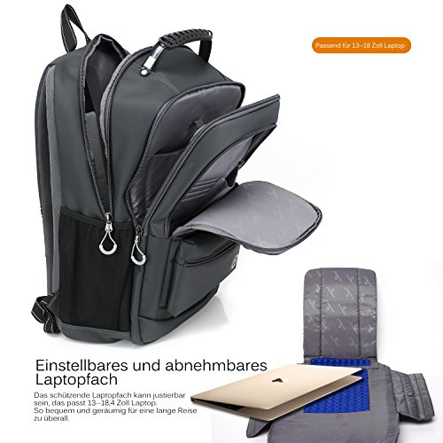 CoolBell 18 4 Zoll Rucksack Laptop Tasche Reise Rucksack wasserdicht Wandern Knapsack Sch tzende Tagesrucksack passen 15-17 3 Zoll Laptop f r Dell H reviews CoolBell 18 4 Zoll Rucksack Laptop Tasche Reise Rucksack wasserdicht Wandern Knapsack Sch tzende Tagesrucksack passen 15-17 3 Zoll Laptop f r Dell H