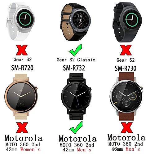 Woodln Silikon Smart Watch Strap Zubehör Uhrenarmband Armband für Pebble Time / Pebble Time Steel / Motorola 360 2nd Gen / Samsung Gear 2 R380 R381 R382 / LG G Watch W100 / LG G Watch R W110 / LG Watch Urbane W150 / Asus ZenWatch / Asus Vivowatch (Purple) - 7