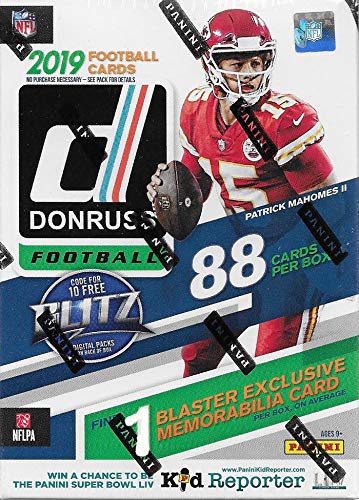 Donruss Football 2019 Blaster Boîte de paquets avec une carte souvenir exclusive et 11 cartes Rookie dans chaque boîte Essayez les cartes Kyler Murray et Dwayne Haskins Rookie entre autres