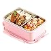 Produktbild JIAYIBAO Lunch Box Metall Multifunktions Rosa Isolierte Lunchbox Doppelschicht