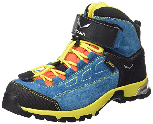 Salewa Jr Alp Player Mid Gtx, Botas de senderismo Unisex Niños, Blanco/Amarillo (Crystal/Citro 2412), 29