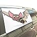 Produktbild Rtosd Fliegen glücklich bat Faltbare pet Hund Sicherheit Auto gedruckt Fenster Zaun Vorhang barrieren Schutz für Baby Kid einstellbar Flexible Sonnenschutz Abdeckung universal fit für SUV