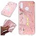 Produktbild Huawei P20 Lite Hülle, YYX Huawei P20 Lite Marmor Handyhülle, Premium Weiche TPU Silikon Marmor Muster Schutzhülle Ultra Dünn Transparent Gummi Etui Schutz Flexible Glänzend Gel Silikon Rutschfest Kratzfest Bumper Handytasche für Huawei P20 Lite (5.84") - Laser fleisch rosa