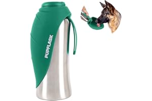 TUFF PUPPER PupFlask Stainless Steel Large Dog Water Bottle | 800 or 1200 ml | Leak Proof & Breeds