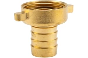 Gardena mosiężne złącze śrubowe do węża, 2-częściowe: złącze śrubowe z wysokogatunkowego mosiądzu, 33,3 mm, gwint (G 1"), do węży 19 mm (3/4") (7141-20)