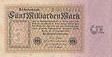  Generic Deutsches Reich Rosenbg: 112a gebraucht (III) Reichsdruckerei Wasserzeichen Eichenlaub 1923 5 Milliarden Mark (Banknoten für Sammler)