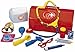 Produktbild #0618 Arztkoffer Kinder Spielzeug Landarzt mit Stethoskop, 29x15cm reichlich Zubehör • Doktorkoffer Doktortasche Arzttasche Kinderarztkoffer