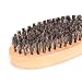 B-Comrade(TM) Beard Bristle Brush, Wooden Military Boar Bristle Brush