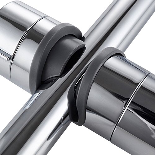 flintronic Brausehalter Ersatz 18–25 mm, Verstellbar Brausehalter Dusche kopf ABS Chrome Fertig, für Badezimmer - 8