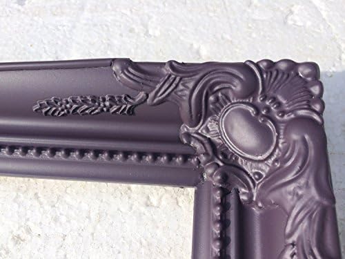 *PLUM SHABBY CHIC ANTIQUE STYLE WALL MIRROR 20" x 24" OVERALL SIZE