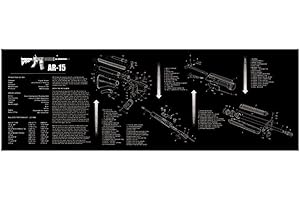 Jungle Leopard Schemat części gumowej podkładki pod mysz do czyszczenia broni AR15 AK47 GL0CK Sig 1911