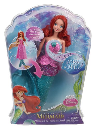 Disney Princess the Little Mermaid Princess to Mermaid Singing Ariel Doll
