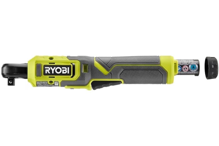 RYOBI USB Lithium 3/8 in. Ratchet Kit with 2.0 Ah Battery and USB Charging Cable