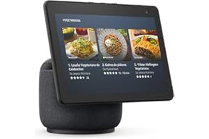 AMAZON Echo Show 10 (Última generación) | Pantalla inteligente HD con movimiento y Alexa, Antracita