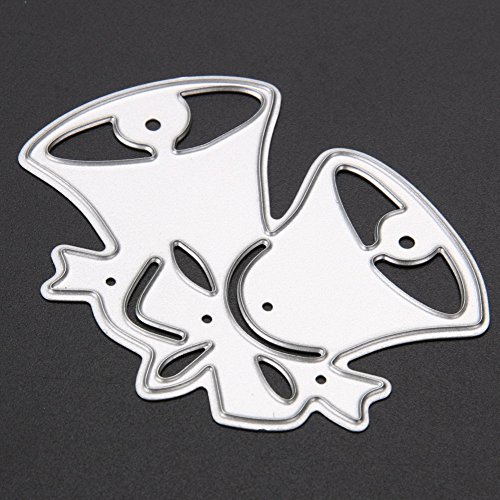 Amazingdeal365 2 PCS Schelle Metall Form Schablonen Schneiden DIY Dekor Sammelalbum Karten Buchzeichen Lesezeichen als Geschenk für Freunde Geburtstag Kinder,Kindergarten Hobby Schule Handarbeit Unterricht usw. Ein tolles Geschenk! (Meerjungfrau) - 4