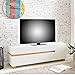 Produktbild Lowboard SCANDI 160 x 52 x 42 cm MDF-Holz skandinavisch weiß matt TV-Board | Design TV-Board mit vier Schubladen Tür ohne Griffe | Moderne Fernseher-Kommode