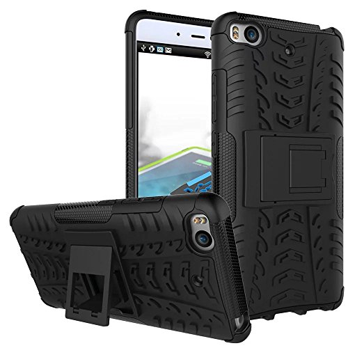 Xiaomi Mi5S Funda   Heavy Duty  H  brida Rugged Armor Case Choque Absorci  n Protecci  n Dual Layer Bumper Carcasa con pata de Cabra para Xiaomi Mi5S Negro