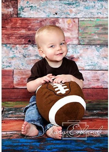 Photography Weathered Faux Wood Floor Drop Background Mat CF4298 Rubber Backing, 4'x5' High Quality Printing, Roll up for Easy Storage Photo Prop Carpet Mat by PHOTOGRAPHY OUTLET