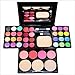 CHIC*MALL Pro Warm Colors Matte Shimmer Eyeshadow Palette Makeup Kit Set + Brush Mirror