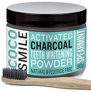 Cocosmile: Activated Charcoal Teeth Whitening Powder with Charcoal