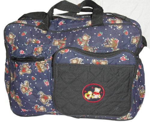Navy Blue baby Change bag with bottle holder & change mat