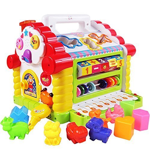 Colorful and Attractive Funny Cottage Educational Toy, Learning House - Baby Birthday Gift for 1 2 3 Year Old Boy Girl Child