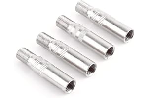 KEENSO Adaptador de extensión de tapa de válvula de 4 piezas, adaptador de extensor de tapa de neumático de rueda extensión de vástago de válvula roscada Adaptador de camioneta de coche Van Caravan