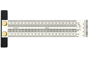 MOBUKJUU 120-400MM lavorazione del legno Scribe linea di marcatura calibro a T righello ad alta precisione tipo T linea Scriber foro scala righello strumenti di misura (200MM T tipo righello)