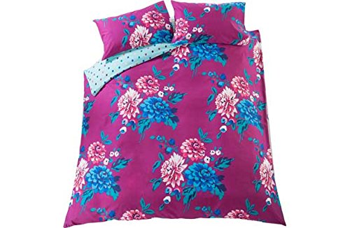 Liberty Plum Bold Floral Bedding Set - Double.