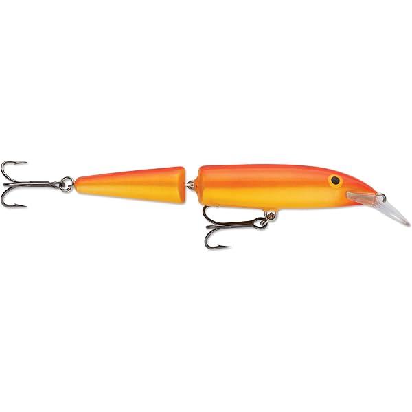 Rapala Jointed 13 Fishing Lure, 5.25-inch, Gold Fluorescent Red