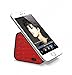 Produktbild Bluetooth lautsprecher boxen, Jocund Dreieck Mini Saugnäpfe Sound Box Musikbox mit Bluetooth für handy Smartphone Ständer Halterung PC Lautsprecher 8 Stunde Spielzeit -Rot