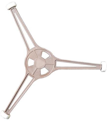 Anillo Giratorio Para Microondas De 23 Cm – Rodillo Central De Plástico Marrón, Compatible Con La Mayoría De Hornos, Diseño De 3 Ruedas Para Calentamiento Uniforme