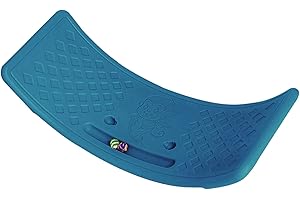 Hujinkan Curved Balance Board Kids, Toddler Rocker Wobble Board,Open Ended Curvy Rocking Seesaw - Balance Training Equipment For Boys, Girls. Children, Kids, Hold Up To 25Kg For Indoor Use