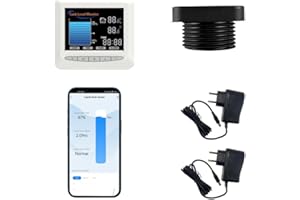 EPTTECH Smart 2101 Monitor de Nivel de Tanque de líquido ultrasónico 15M Regulador Remoto de Nivel de Agua Detección Continua en Tiempo Real del indicador de Nivel de líquido