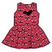 Pikaboo Cat printed Girls Dress with flower bow at neck & waist belt rope RS.499.00