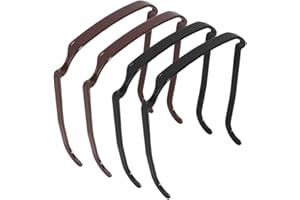 LYITZW Pack de 4 Diademas Cuadradas para Gafas de Sol, Diadema Invisible, Gafas de Sol, Aros para el Cabello de Moda para Volumen y Estilo, Accesorios DIY para el pelo rizado