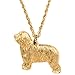 Produktbild Bearded Collie Hergestellt in U.K. Kunstvolle Hunde- Anhänger Sammlung (22 Karat Vergoldung / gold plattiert)
