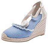 keilabsatz schuhe jeans ★ Bezüglich der Schuhgröße, beziehen Sie sich bitte auf die entsprechende innere Länge in unserem Größentabelle in der Produktbeschreibung Spalte.