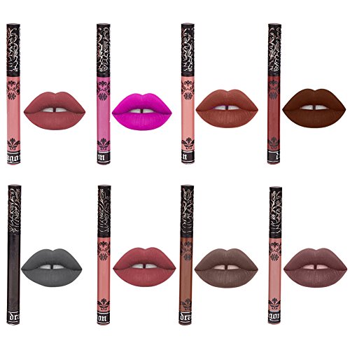 Lippenstift Lippencreme Lippe Gloss Matt Lippenstift Flüssigkeit Lippenstifte 15 Farben wasserdicht langlebig Matte Liquid Lipstick Schönheit Lippe Gloss,Sexy Wasserdichte Long Lasting Moisturizing Lippenstift Lip Gloss/ Fashionable Colors Long Lasting Lipsticks Set,Dauerhafte Lange,Wasserdicht,Lange andauernd,Feuchtigkeitsspendend,Nicht verblassen,15 Farben - 6