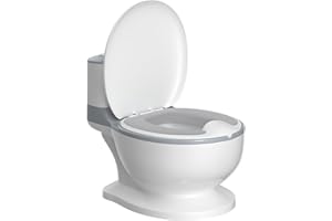 TYRY.HU Pot Bebe Toilette Reducteur Toilette Enfant Wc Petit Pot Siège Rehausseur Cuvette Bébé Avec Sac Apprentissage de La Propreté pour Garçon et Fille Intérieur Gris