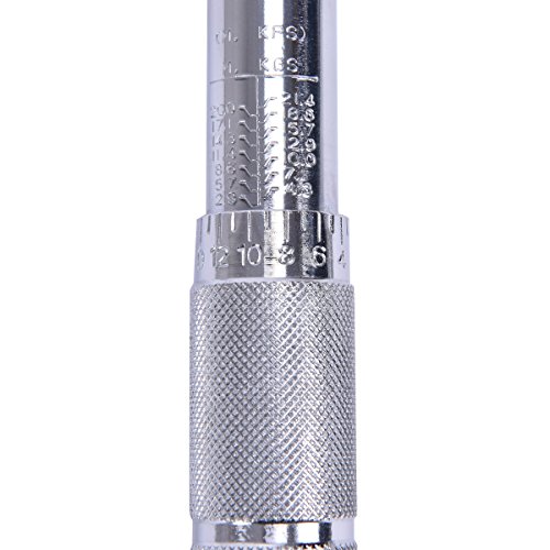 Costway Automatischer Drehmomentschlüssel Set 1/2 Zoll 28-210NM mit 125mm Verlängerung und Steckschlüsseln 17/19, 21mm - 9