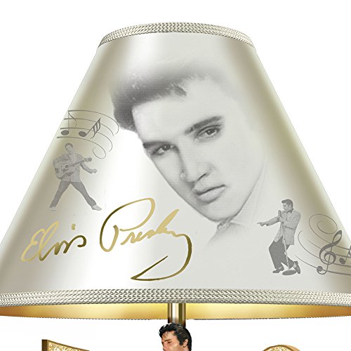 The Bradford Exchange - Limited Edition 'Elvis Presley™: Golden Legend' Lamp - w/Sculpted Elvis and Golden Record Base
