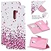 Price comparison product image Artfeel Leather Wallet Case for Xiaomi Pocophone F1,Colorful Drawing Pattern Flip Case with Card Holder,Folio Book Style Magnetic Closure Stand Cover-Pink Love Heart