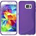 Produktbild PhoneNatic Case für Samsung Galaxy S6 Hülle Silikon lila S-Style Cover Galaxy S6 Tasche + 2 Schutzfolien