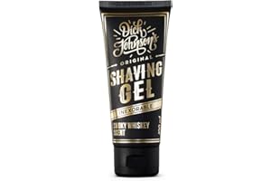 ‎DICK JOHNSON Dick Johnson Rasiergel Smoky Whiskey 100 ml – Transparentes Rasiergel für Männer mit Whiskey-Holzrauch-Duft – Für schnelle & präzise Rasur – Rasierhilfe mit Signature-Duft – Männerpflege mit Stil